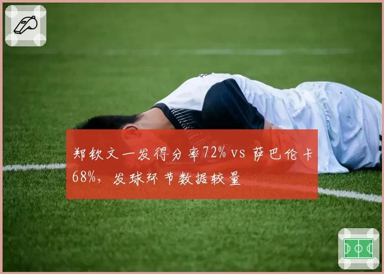 郑钦文一发得分率72% vs 萨巴伦卡68%,发球环节数据较量